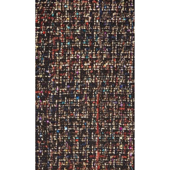 LOVERS + FRIENDS Aria Black Nightlife Confetti Flecked Tweed Mini Skirt, Size S - Picture 5 of 14